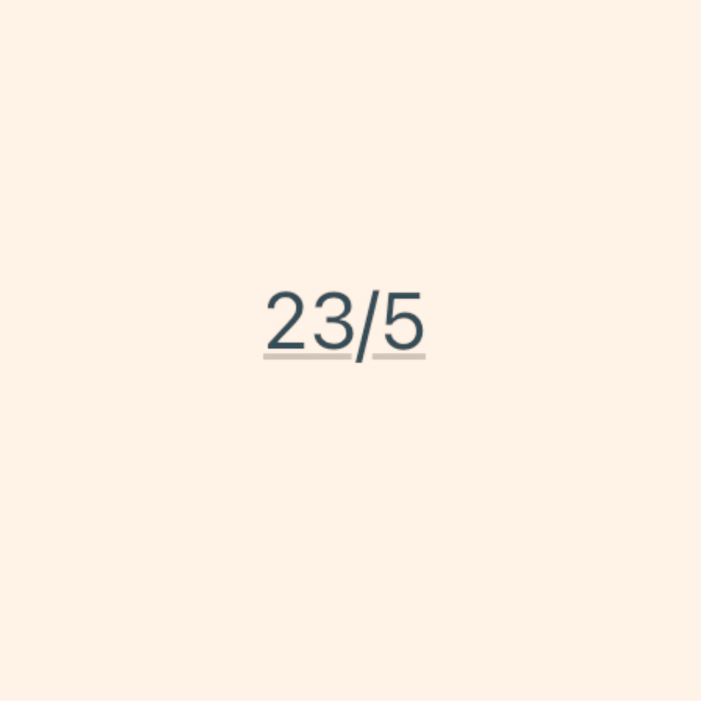 23/5 Vibrationen
